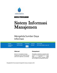 Modul Perkuliahan Sistem Informasi Manajemen